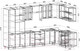 Миниатюра изображения товара Кухонный гарнитур Interline Мила 1.88x3.4 правая без столешницы (дуб золотой/бетон)