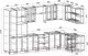 Миниатюра изображения товара Кухонный гарнитур Интерлиния Мила 1.88x3.4 правая без столешницы (вудлайн кремовый/бетон)