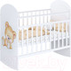 Миниатюра изображения товара Детская кроватка Фея 701 Медвежонок / 0002549.9.13 (белый)