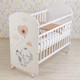 Миниатюра изображения товара Детская кроватка Фея 701 Слоник / 0002549.9.14 (белый)