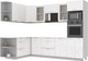 Миниатюра изображения товара Кухонный гарнитур Интерлиния Мила 1.68x2.8 левая без столешницы (белый платинум)