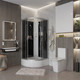 Душевая кабина Niagara NG-3503-14BK 80x80x215 (тонированное стекло) — фото 6