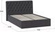 Миниатюра изображения товара Полуторная кровать ТриЯ Скарлет универсальная тип 1 140x200 (велюр графит)