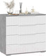 Миниатюра изображения товара Комод ТриЯ Хилтон (ателье светлый/белый матовый)