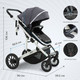 Миниатюра изображения товара Детская универсальная коляска Sweet Baby Amare 2 в 1 (Grey)