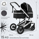 Миниатюра изображения товара Детская универсальная коляска Sweet Baby Amare 2 в 1 (Black)
