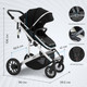 Миниатюра изображения товара Детская универсальная коляска Sweet Baby Amare 2 в 1 (Black)