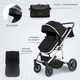 Миниатюра изображения товара Детская универсальная коляска Sweet Baby Amare 2 в 1 (Black)