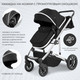 Миниатюра изображения товара Детская универсальная коляска Sweet Baby Amare 2 в 1 (Black)
