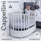 Миниатюра изображения товара Детская кровать-трансформер Sweet Baby Cappellini Bianco 7 в 1 (белый)
