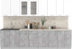 Миниатюра изображения товара Кухонный гарнитур Интерлиния Мила 30 (белый платинум/бетон/бискайская сосна)
