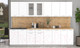 Миниатюра изображения товара Кухонный гарнитур Интерлиния Мила 30 (белый платинум/белый платинум/дуб бунратти)