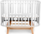 Миниатюра изображения товара Детская кроватка Sweet Baby Barocco New с маятником (серый/натуральный)