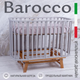 Миниатюра изображения товара Детская кроватка Sweet Baby Barocco New с маятником (серый/натуральный)