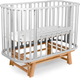 Миниатюра изображения товара Детская кроватка Sweet Baby Barocco New с маятником (серый/натуральный)