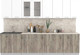 Миниатюра изображения товара Кухонный гарнитур Интерлиния Мила 30 (белый платинум/дуб серый/опал светлый)