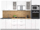 Миниатюра изображения товара Кухонный гарнитур Интерлиния Мила 2.8 ВТ (белый платинум/белый платинум/дуб бунратти)