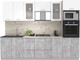 Миниатюра изображения товара Кухонный гарнитур Интерлиния Мила 2.8 ВТ (белый платинум/бетон/бискайская сосна)