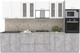 Миниатюра изображения товара Кухонный гарнитур Интерлиния Мила 3.2 ВТ (белый платинум/бетон/бискайская сосна)
