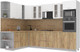 Миниатюра изображения товара Кухонный гарнитур Интерлиния Мила 1.88x3.0 левая (белый платинум/дуб золотой/дуб бунратти)