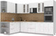 Миниатюра изображения товара Кухонный гарнитур Интерлиния Мила 1.88x3.0 левая (белый платинум/белый платинум/дуб бунратти)