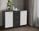 Миниатюра изображения товара Тумба Артём-Мебель Оптима СН 111.01 (белый/графит)