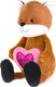Миниатюра изображения товара Мягкая игрушка Maxitoys Luxury Романтичный лисенок с сердечком / MT-GU042021-4-20