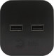 Миниатюра изображения товара Электроразветвитель ЭРА SP-2-USB-B / Б0049535 (черный)