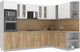 Миниатюра изображения товара Кухонный гарнитур Интерлиния Мила 1.88x3.0 правая (белый платинум/дуб золотой/дуб бунратти)
