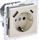 Миниатюра изображения товара Розетка IEK Brite BR-R14-16-U22-018-K10 (бежевый)