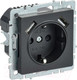 Миниатюра изображения товара Розетка IEK Brite BR-R14-16-U21-D21-K02 (черный)
