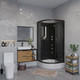 Миниатюра изображения товара Душевая кабина Niagara NG-6501-14BKG 90x90x215 (тонированное стекло/черный)
