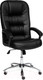 Миниатюра изображения товара Кресло офисное Tetchair Сн9944 (хром/кожзам черный)