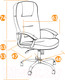 Миниатюра изображения товара Кресло офисное Tetchair СН9944 флок/хром (бежевый)