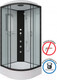 Миниатюра изображения товара Душевая кабина Niagara NG-6702-14G 100x100x215 (прозрачное стекло/черный)