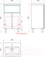 Миниатюра изображения товара Тумба под умывальник Какса-А Silvia 50 / 466785