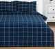 Миниатюра изображения товара Комплект постельного белья Этель Клетка / 9355729 (синий)
