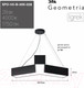 Миниатюра изображения товара Потолочный светильник ЭРА Geometria Igrek SPO-141-B-40K-028 / Б0058883