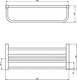 Миниатюра изображения товара Полка для полотенца Haiba HB8424-7