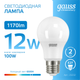 Миниатюра изображения товара Лампа Gauss Elementary E27 12W 6500K / 23232