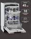 Миниатюра изображения товара Посудомоечная машина Krona Martina 45 BI / КА-00005377
