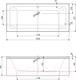 Миниатюра изображения товара Ванна акриловая Cezares Plane Mini-160-70-42-W37