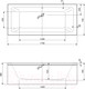 Миниатюра изображения товара Ванна акриловая Cezares Plane Mini-170-75-42-W37