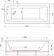 Миниатюра изображения товара Ванна акриловая Cezares Plane Solo-180-80-49-W37