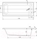 Миниатюра изображения товара Ванна акриловая Cezares Plane Solo Mini-170-75-42-W37