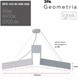 Миниатюра изображения товара Потолочный светильник ЭРА Geometria Igrek SPO-143-W-40K-056 / Б0058888