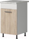 Миниатюра изображения товара Шкаф-стол кухонный Genesis Мебель Алиса 12 500 (белый/дуб сонома)