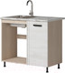 Миниатюра изображения товара Шкаф под мойку Genesis Мебель Алиса Loft 1000 (дуб сонома/сосна белый)