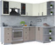Миниатюра изображения товара Кухонный гарнитур Интерлиния Тренд 1.5x2.4 правая (луна/белый/серый каспий)
