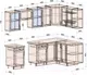 Миниатюра изображения товара Кухонный гарнитур Interline Тренд 1.5x2.6 правая (мята/белый/бискайская сосна)